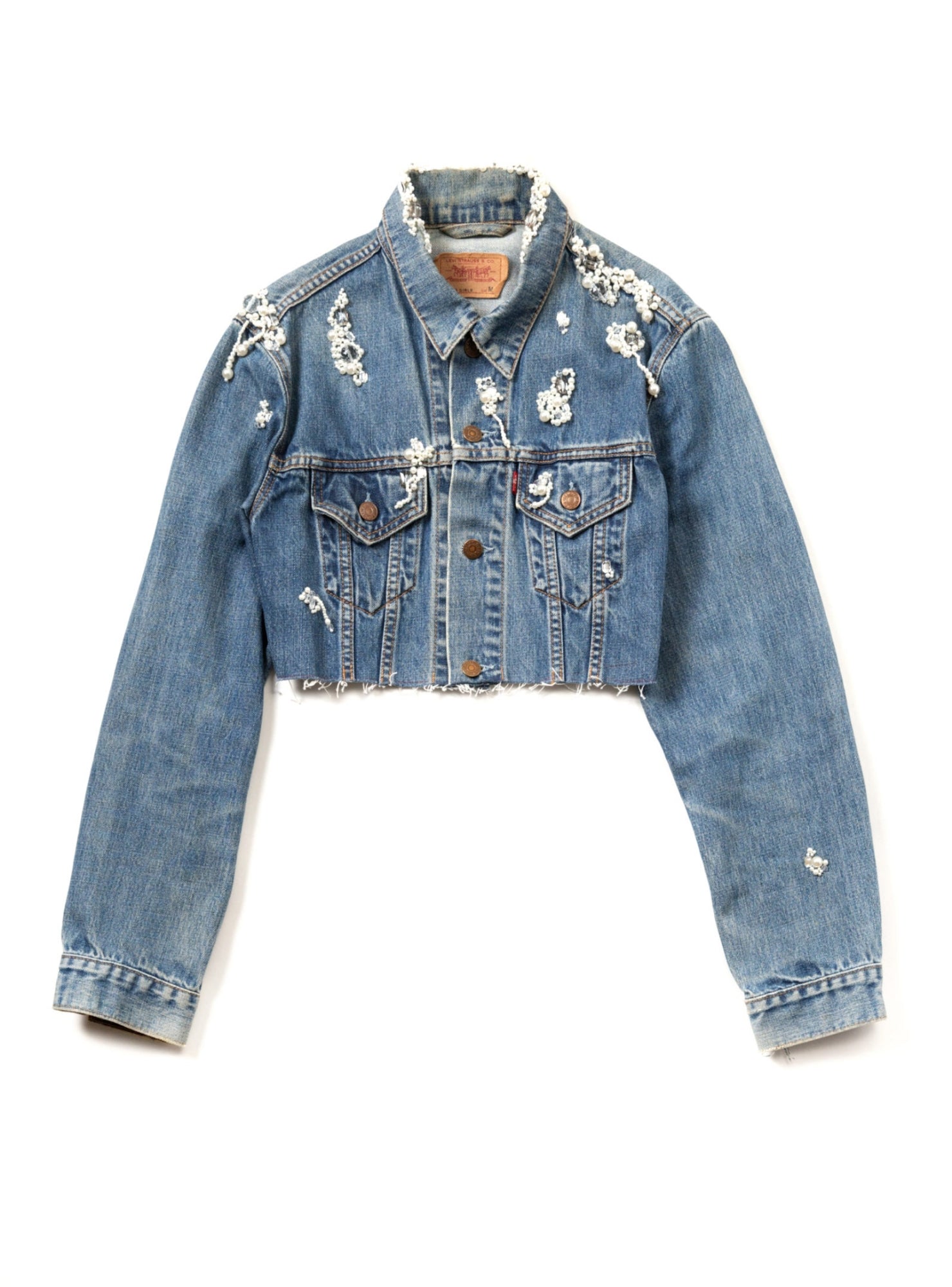 Bijou Denim Jacket【A】- Light Blue
