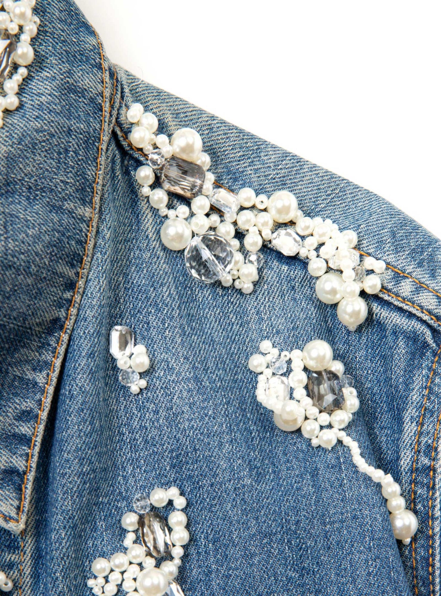 Bijou Denim Jacket【A】- Light Blue