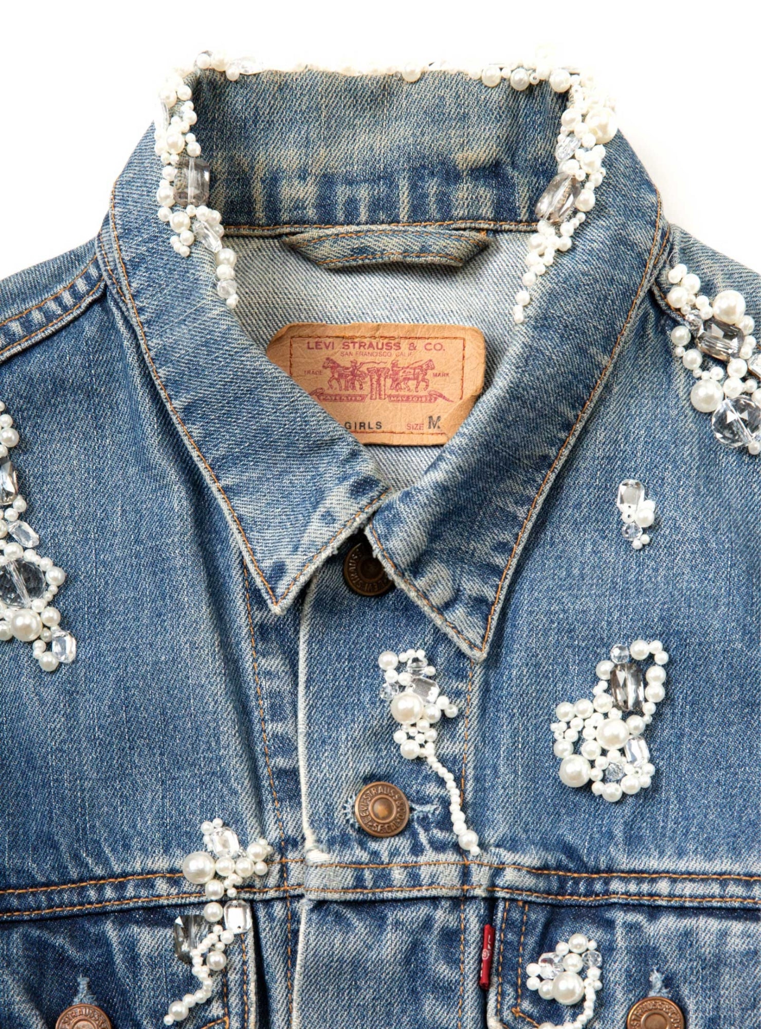 Bijou Denim Jacket【A】- Light Blue