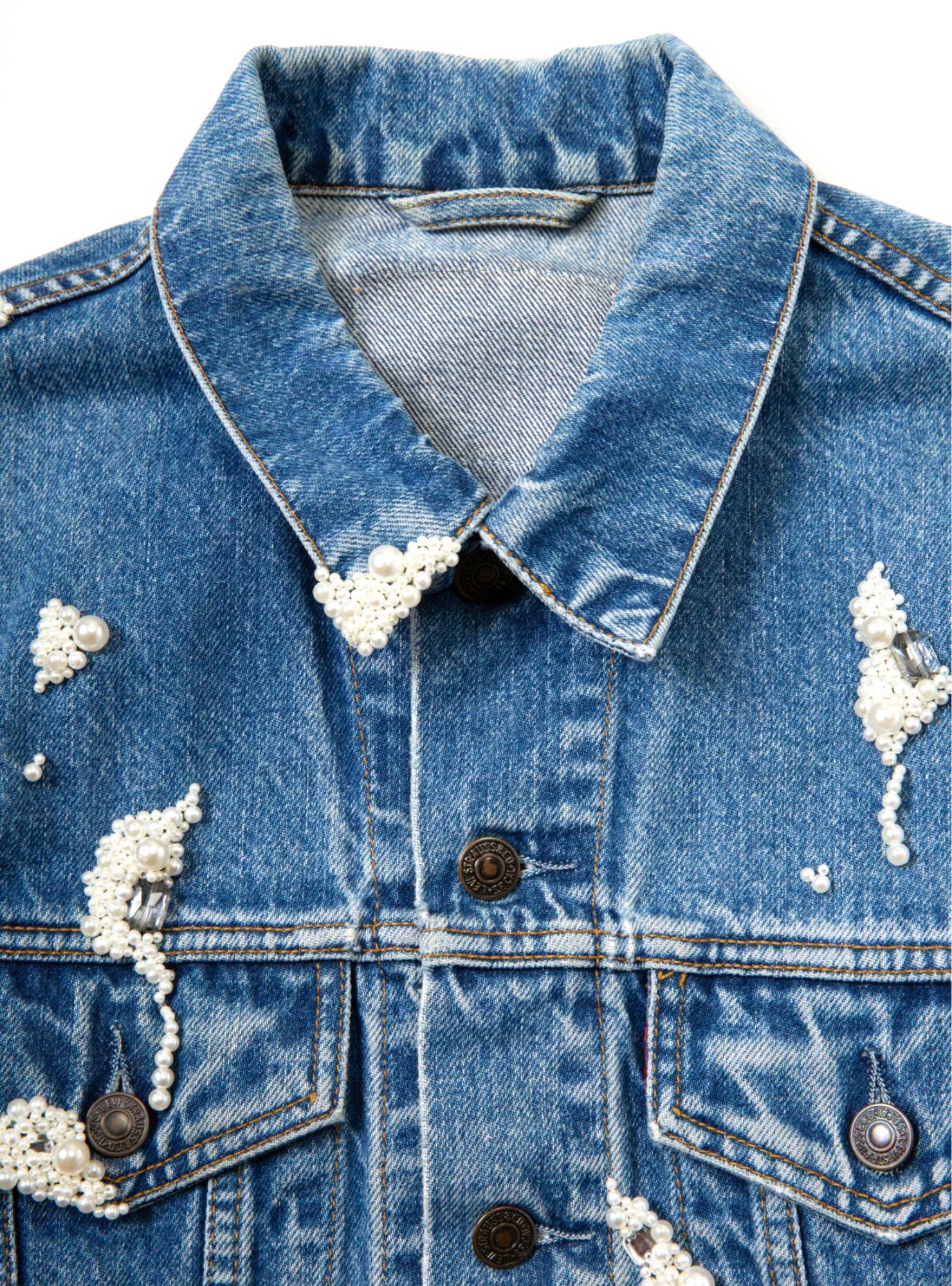 Bijou Denim Jacket【B】- Blue