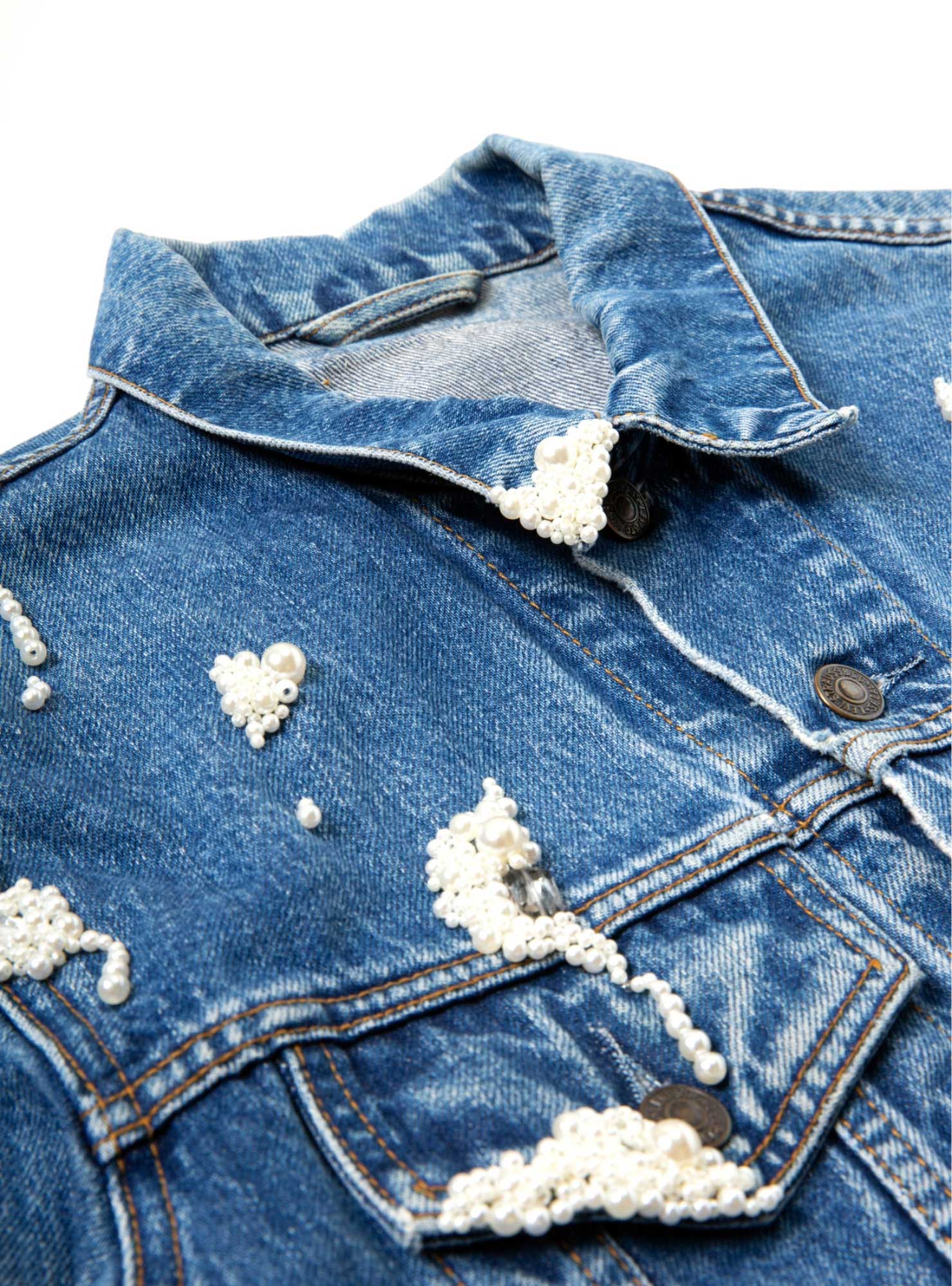 Bijou Denim Jacket【B】- Blue