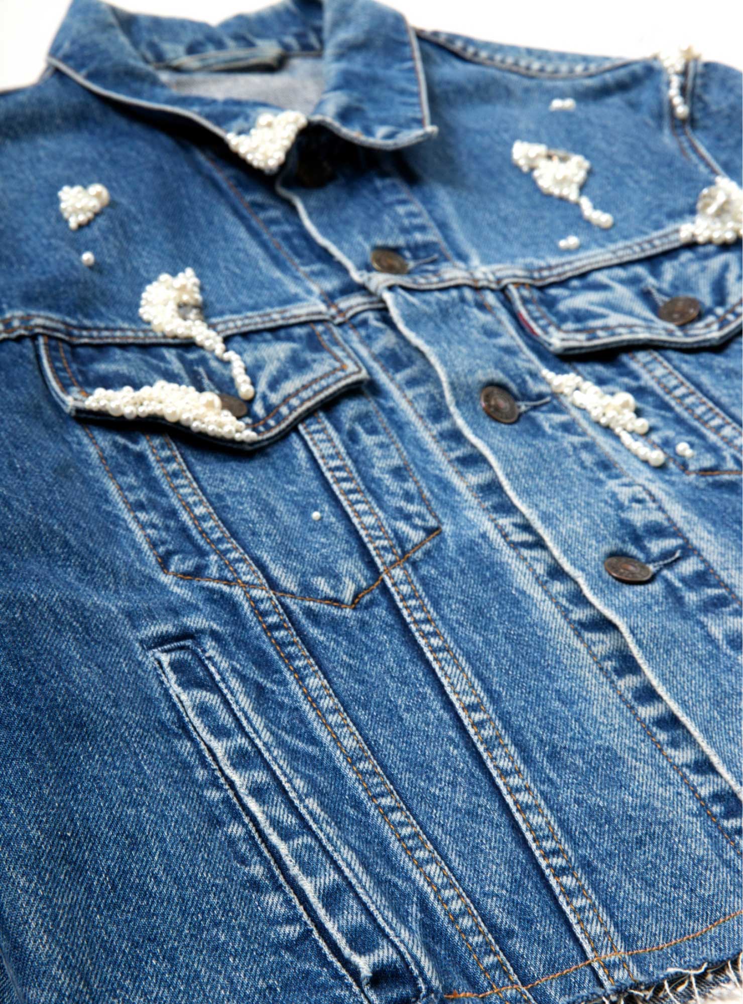 Bijou Denim Jacket【B】- Blue
