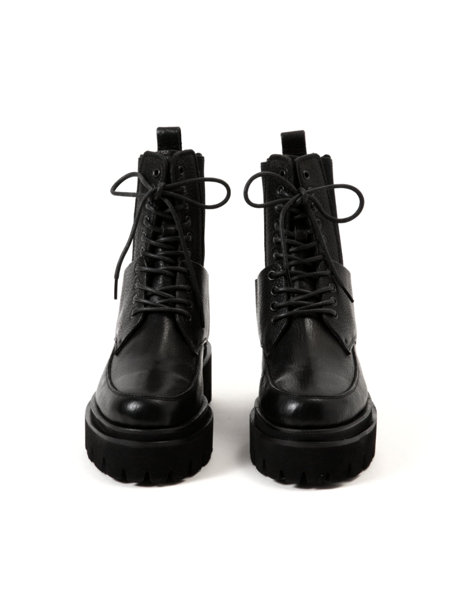 【Ladies】Side Gore Lace-Up Boots