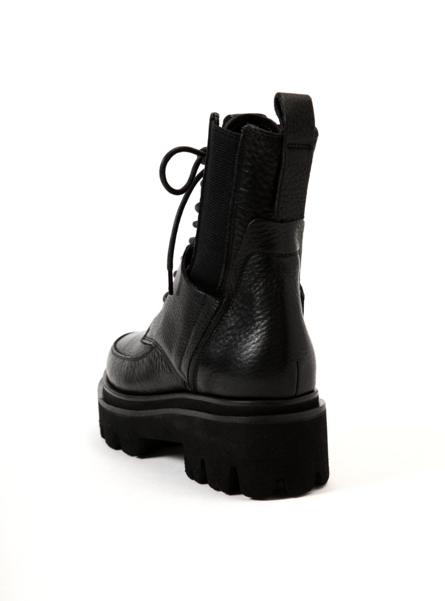 【Ladies】Side Gore Lace-Up Boots