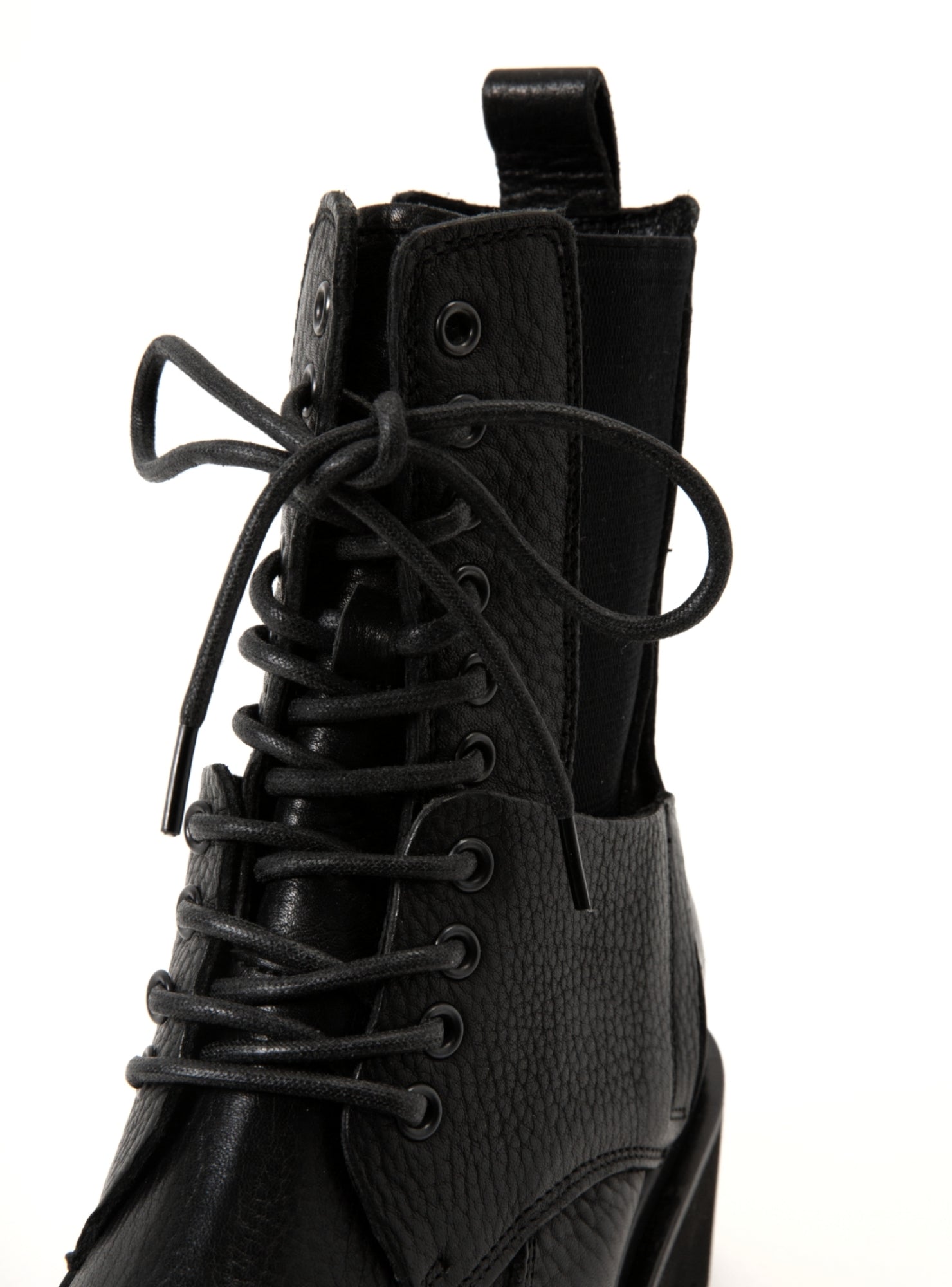 【Ladies】Side Gore Lace-Up Boots