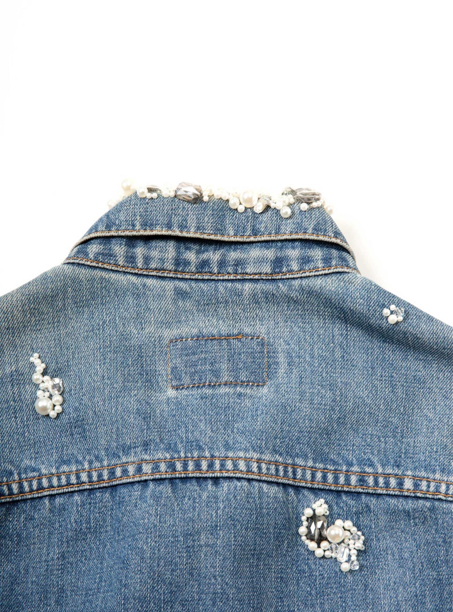 Bijou Denim Jacket【A】- Light Blue