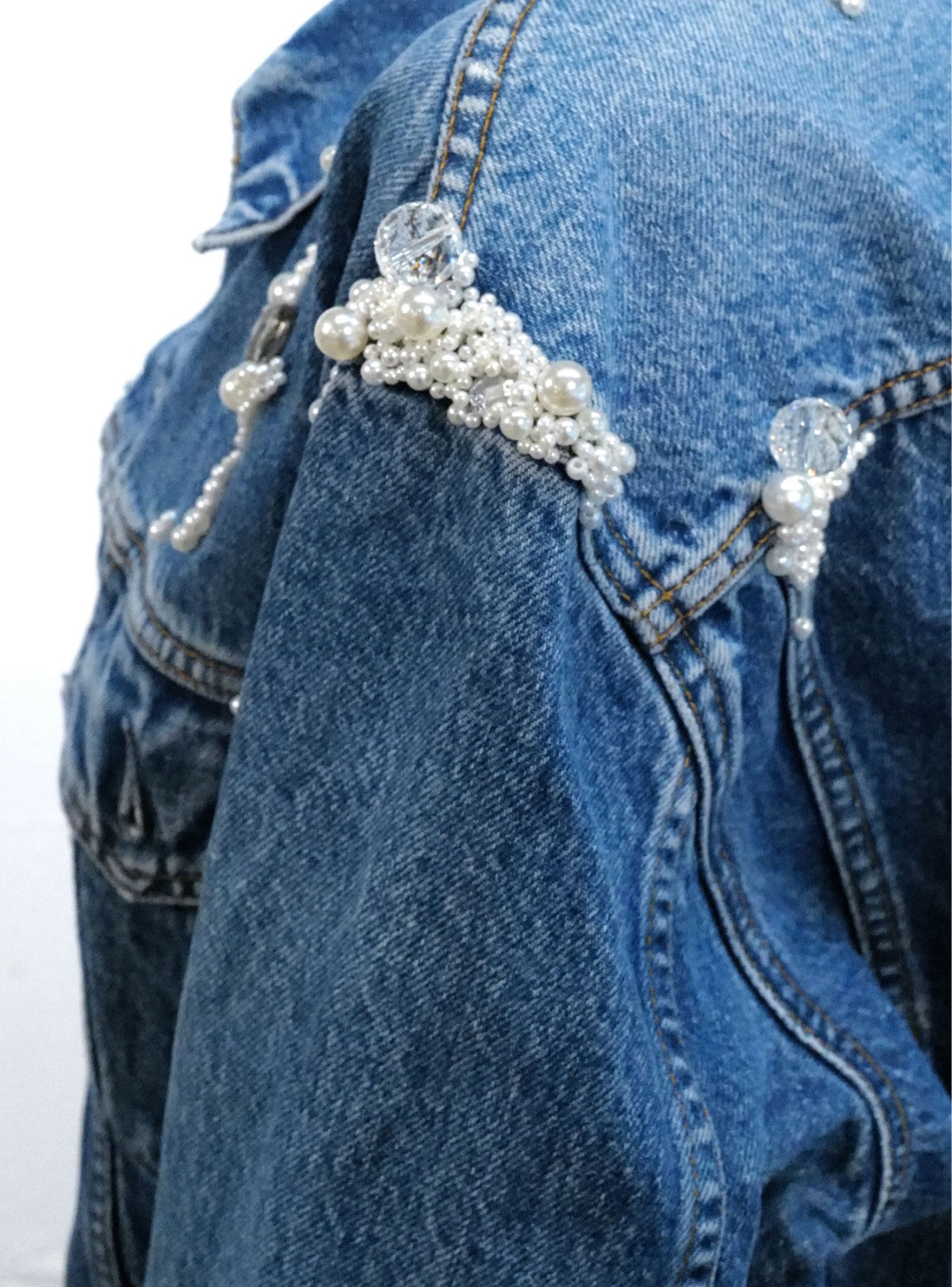 Bijou Denim Jacket【B】- Blue