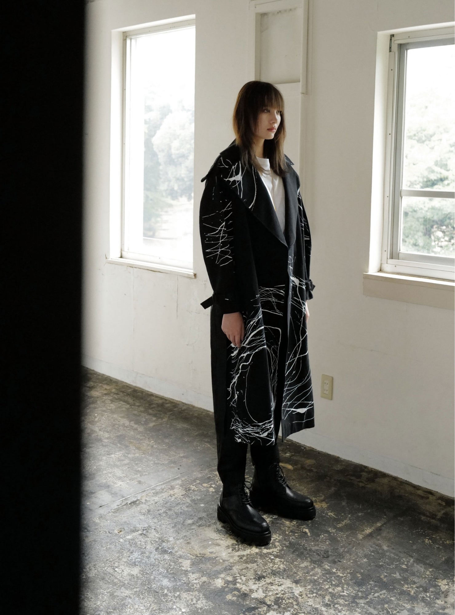 Painting Trench Coat【Kiichiro Ogawa Collaboration】