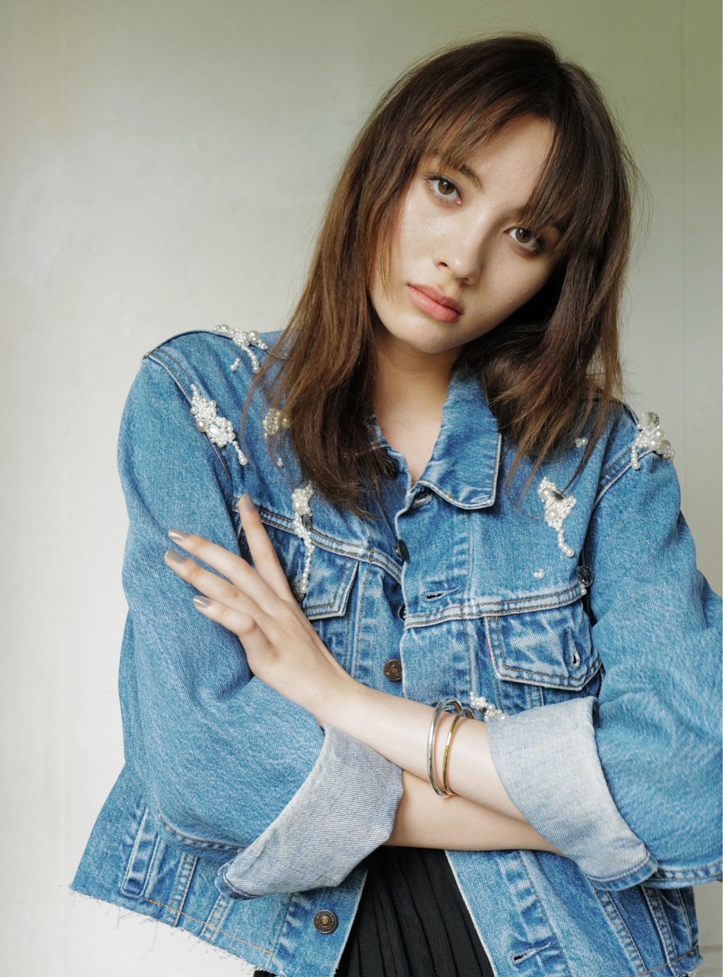 Bijou Denim Jacket【B】- Blue